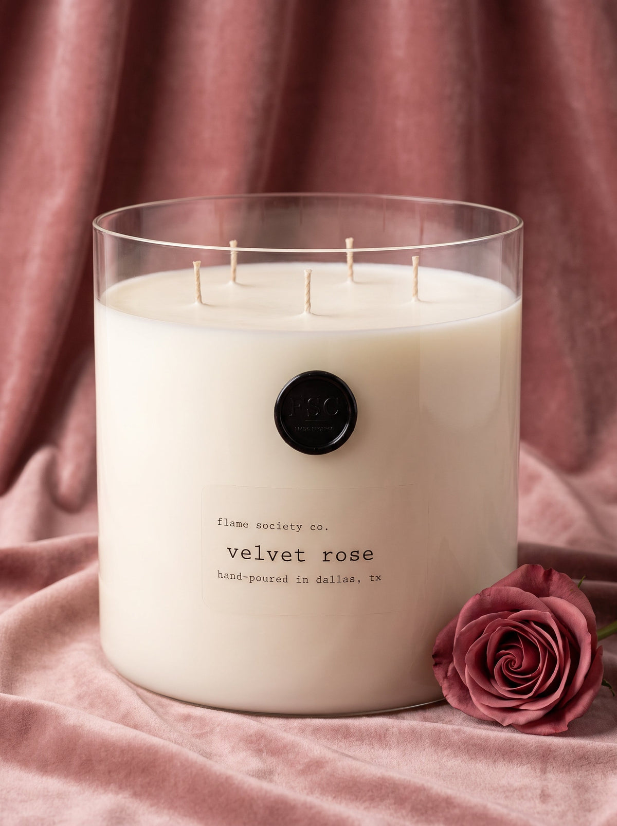 Big & Bougie XL 150oz statement candle with wick snuffer — Flame Society Co.