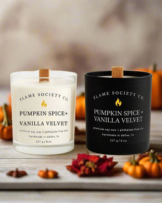Pumpkin Spice + Vanilla Cashmere  Candle | Pumpkin Spice, Marshmellow, Vanilla Cream | 3 Sizes